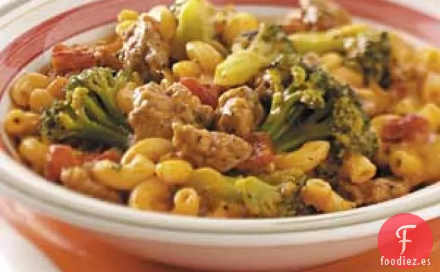 Cena de Macarrones con Salchichas