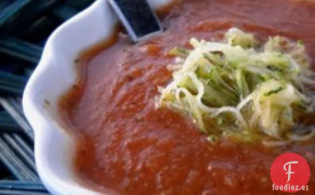 Sopa de Calabacín Y Tomate Fresco