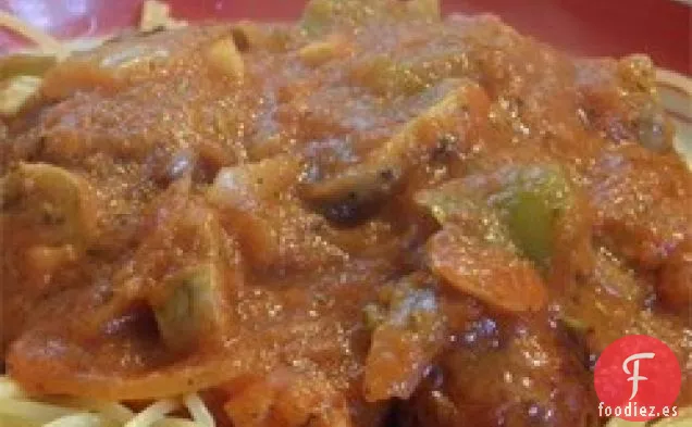 Espaguetis de Salchicha Italiana Fáciles