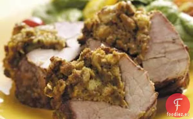 Lomo De Cerdo Relleno A La Parrilla