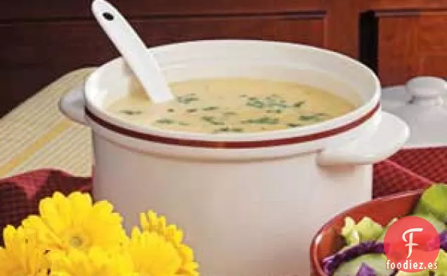 Sopa de Patata Con Queso