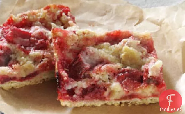 Barras de Ruibarbo Sin Gluten