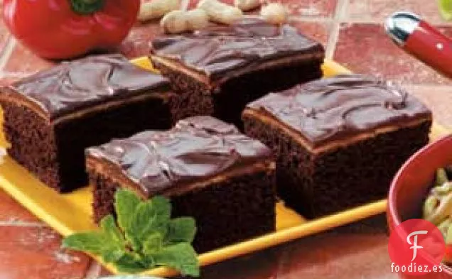 Pastel de Mantequilla De Maní Y Chocolate