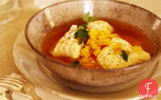 Sopa de Marisco con Tomate al Curry