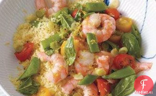 Ensalada De Camarones A Limón Con Cuscús