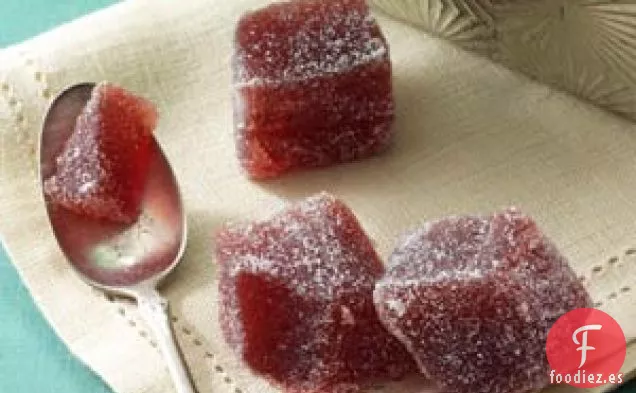 Caramelos de Gelatina de Vino Caliente