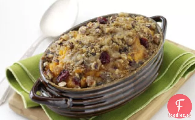 Cazuela de Camote con Arándanos Y Nueces Pecanas
