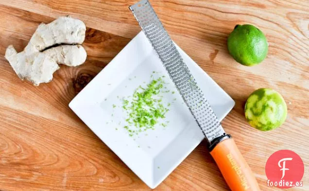 Camarones Con Limón Y Jengibre Y Fideos