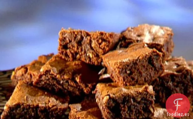 Brownies Mexicanos de Ruibarbo y Chocolate en Trozos