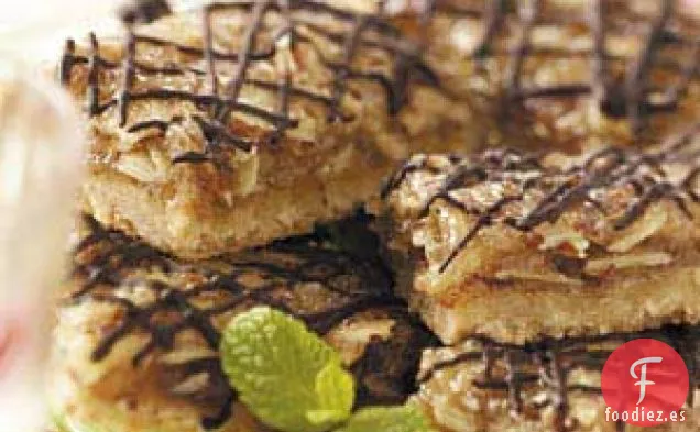 Barras de Almendras Glaseadas con Chocolate