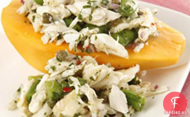 Ensalada De Papaya Dorada Y Cangrejo