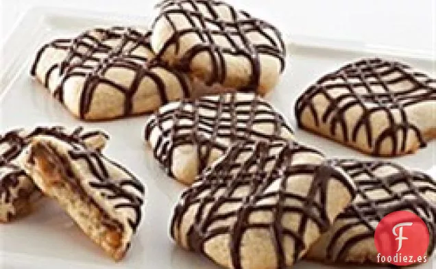 Galletas de Azúcar con Bolsillos de Caramelo y Llovizna de Chocolate