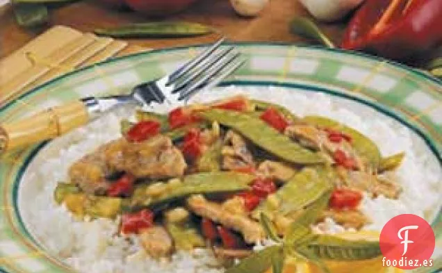 Salteado de Cerdo al Jengibre