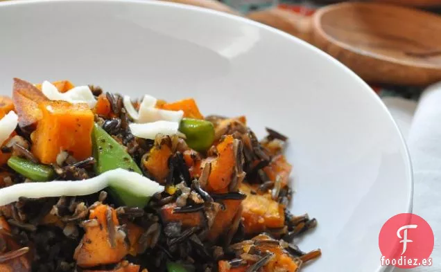 Ensalada de Arroz Salvaje y Calabaza Asada