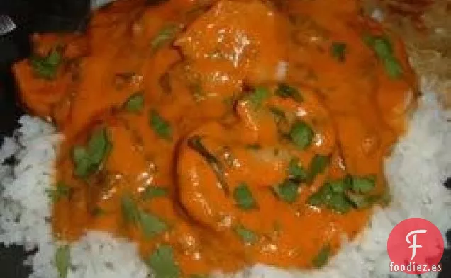 Camarones Indios Salteados en Salsa de Crema (Bhagari Jhinga)