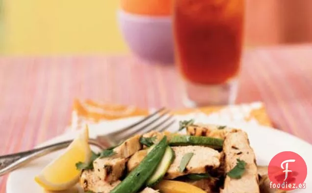 Ensalada de Pollo y Limón a la Parrilla