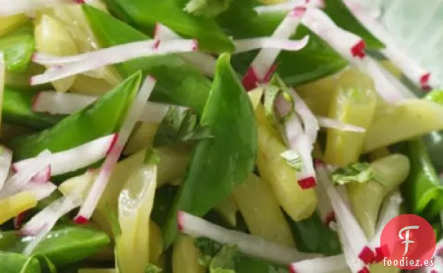 Receta De Ensalada De Guisantes A Presión Con Rábano Y Lima