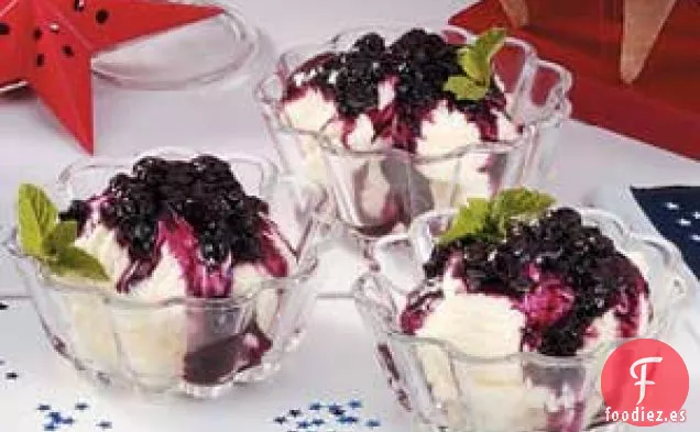 Cobertura de Helado de Arándanos