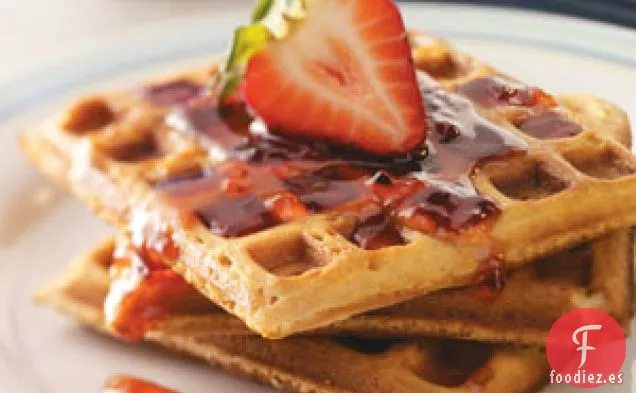 Gofres de Mantequilla de Maní y Gelatina