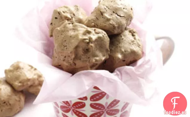 Merengues de Coco Y Chocolate con Cerezas