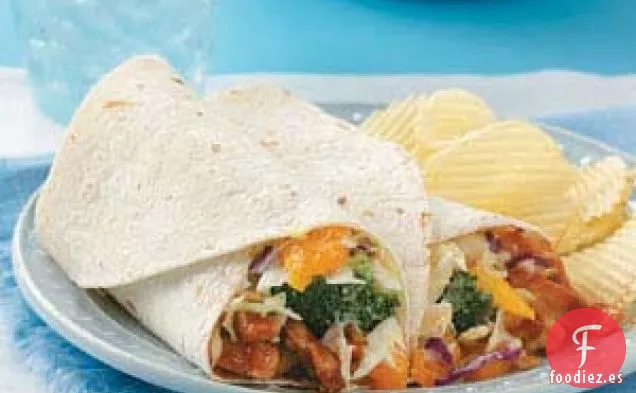 Wraps de Pollo A La Naranja