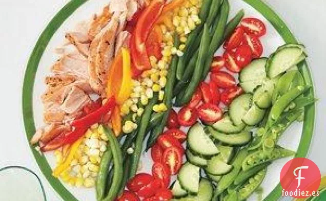 Ensalada de Salmón a Rayas