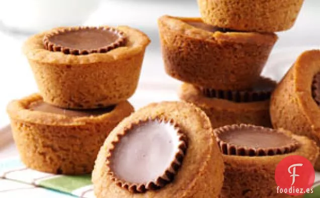 Tazas de Galletas de Mantequilla de Maní