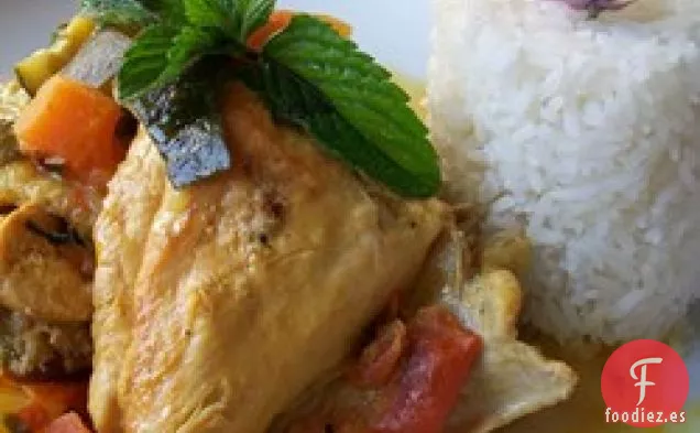 Guiso De Pollo Con Leche De Coco