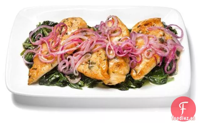 Pollo con Cebolla Y Limón en Cuatro Pasos