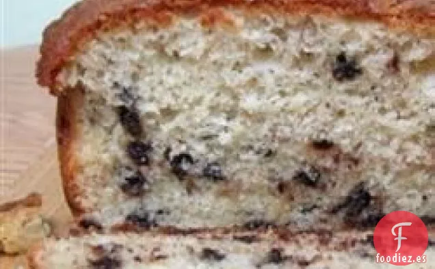 Pastel de Plátano Con Chispas de Chocolate