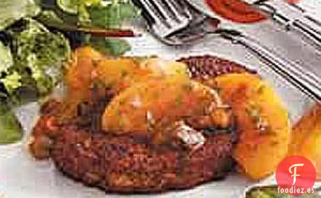 Chuletas De Cerdo Con Salsa De Nectarina