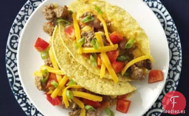 Tacos de Carne y Frijoles