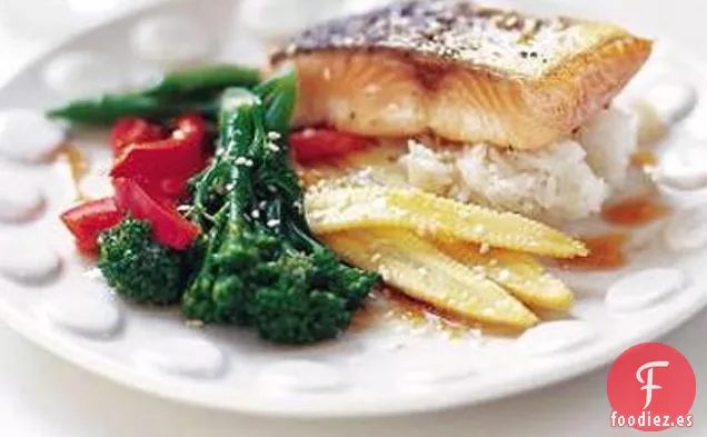 Salmón Con Aderezo De Soja Dulce