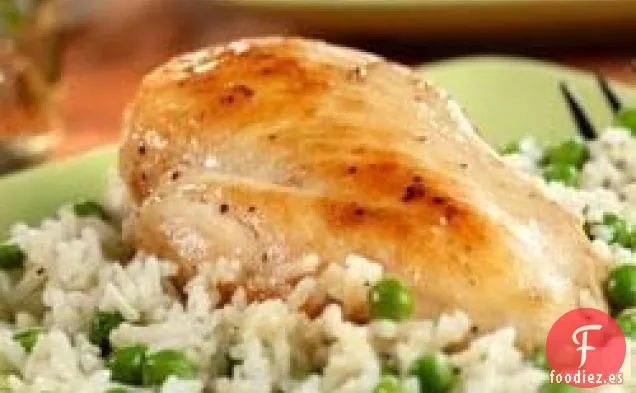 Pollo con Arroz de Hierbas Saladas