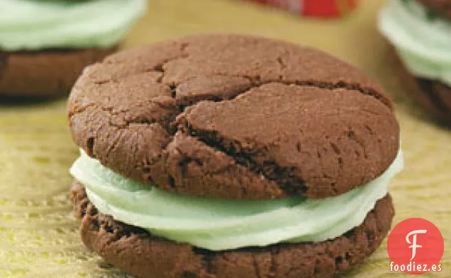 Galletas de Sándwich de Chocolate y Menta