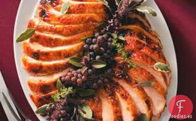 Pechuga de Pavo Glaseada Con Albaricoque Dorado