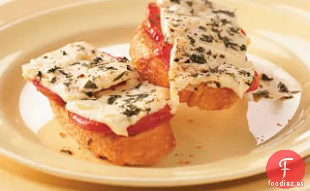 Cobertura de Crostini Griego a La Parrilla