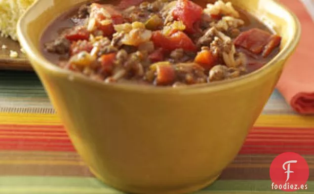 Sopa de Arroz Española con Cremallera