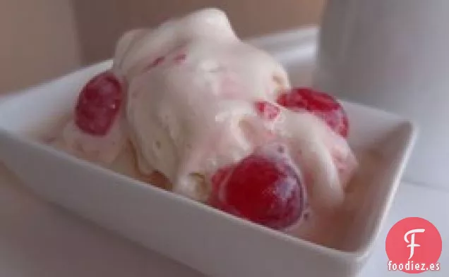Helado de Vainilla y Cereza
