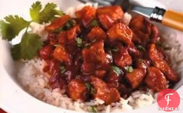 Picante de Cerdo Y Melocotón