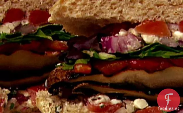 Hamburguesa Portobello a la Parrilla
