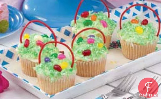 Cestas de Pascua para Cupcakes