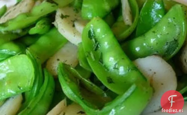 Guisantes Con Castañas De Agua