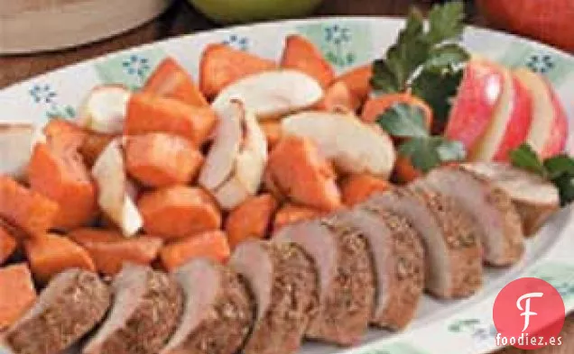Cerdo con Manzanas y Batatas