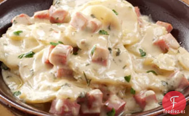 Jamón Cremoso de Champiñones y Patatas