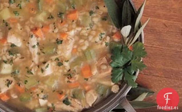 Sopa de Pollo y Cebada