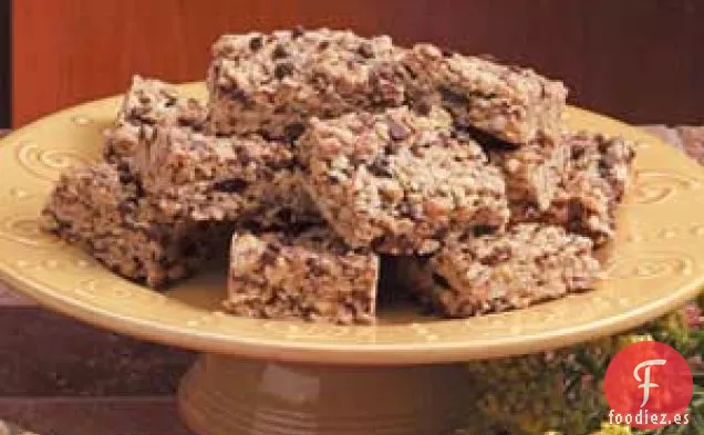 Barras de Granola con Chispas de Chocolate y Mantequilla De Maní