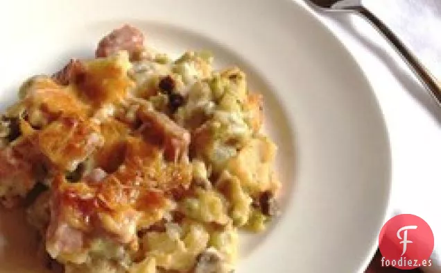 Cazuela de Jamón, Patata y Brócoli