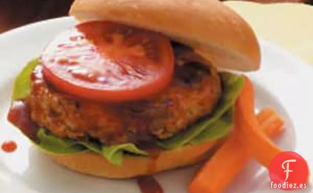 Hamburguesas de Pavo y Champiñones a la Parrilla