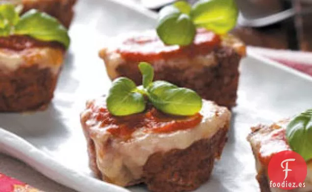 Tazas de Pastel de Carne de Pizza